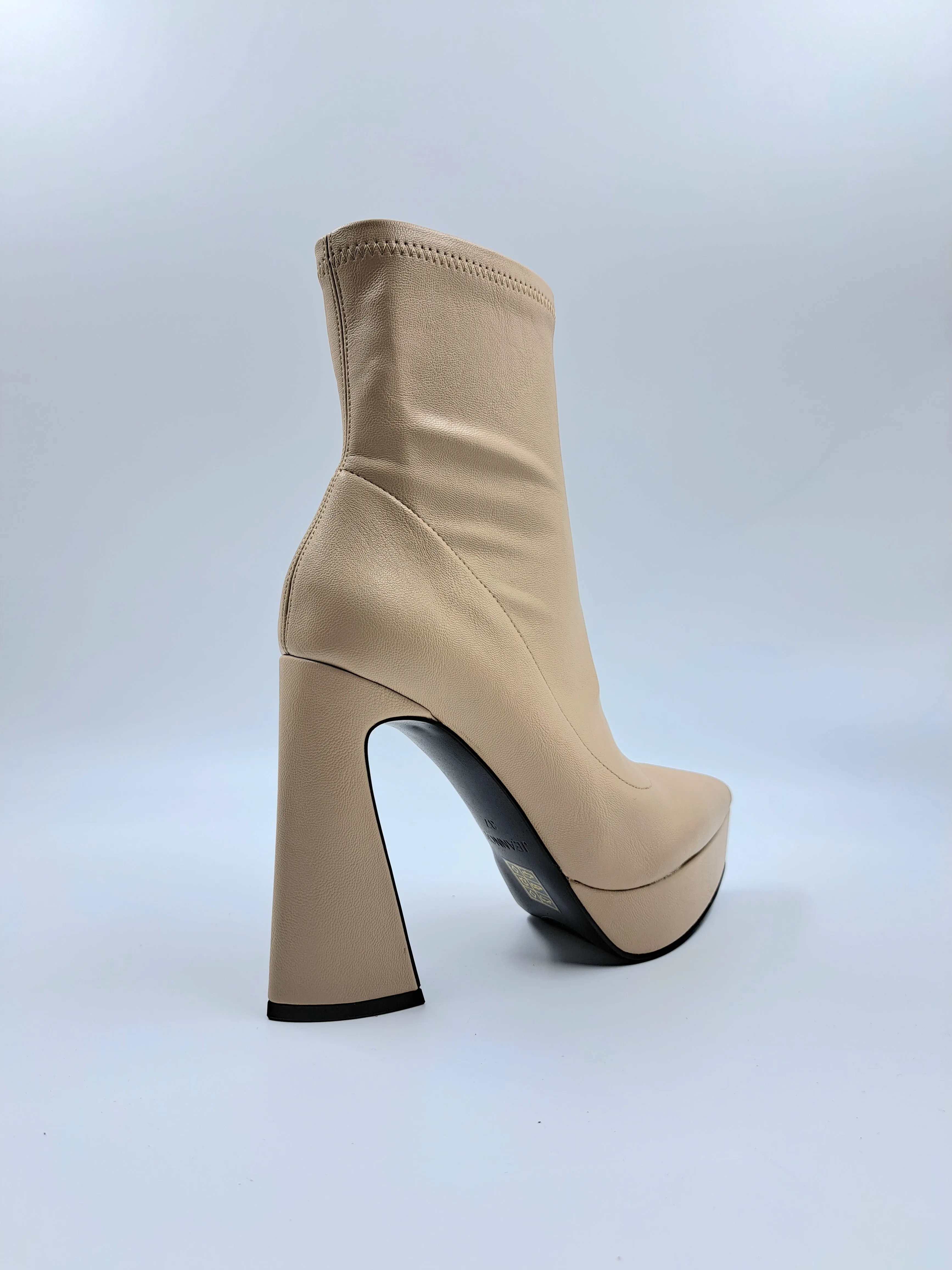 TRONCHETTI PELLE CAMMELLO PLATFORM