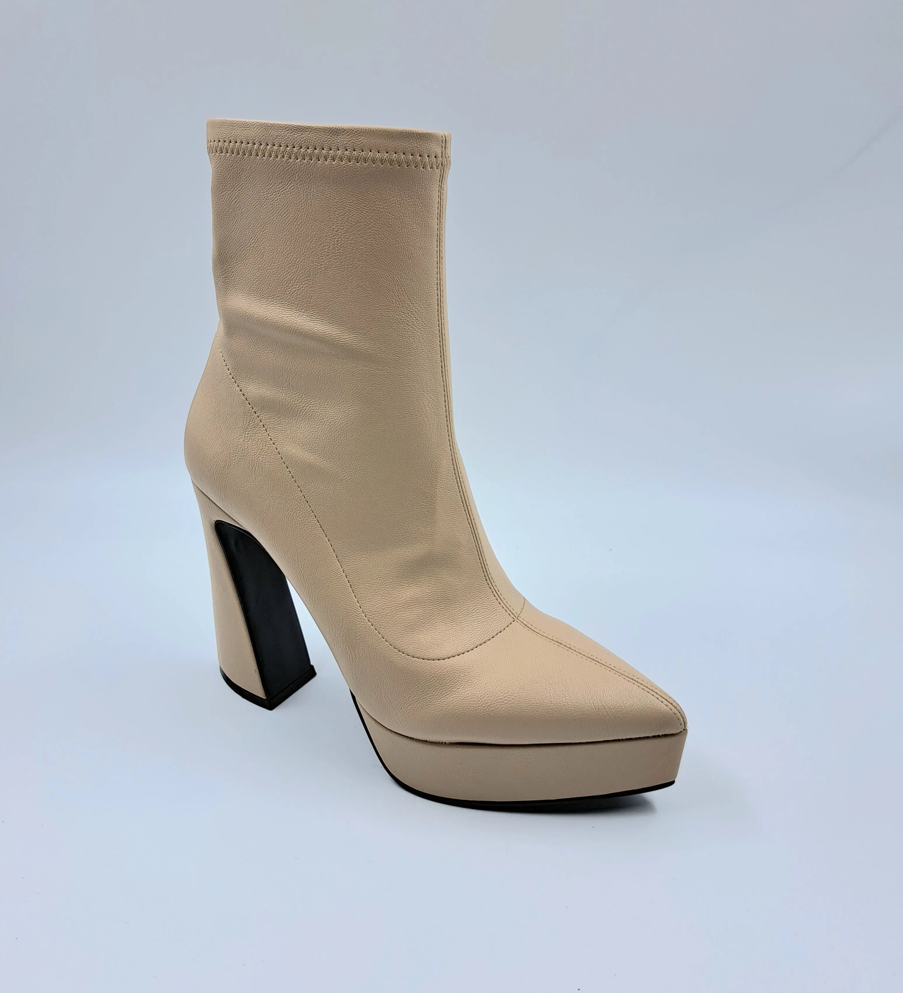 TRONCHETTI PELLE CAMMELLO PLATFORM