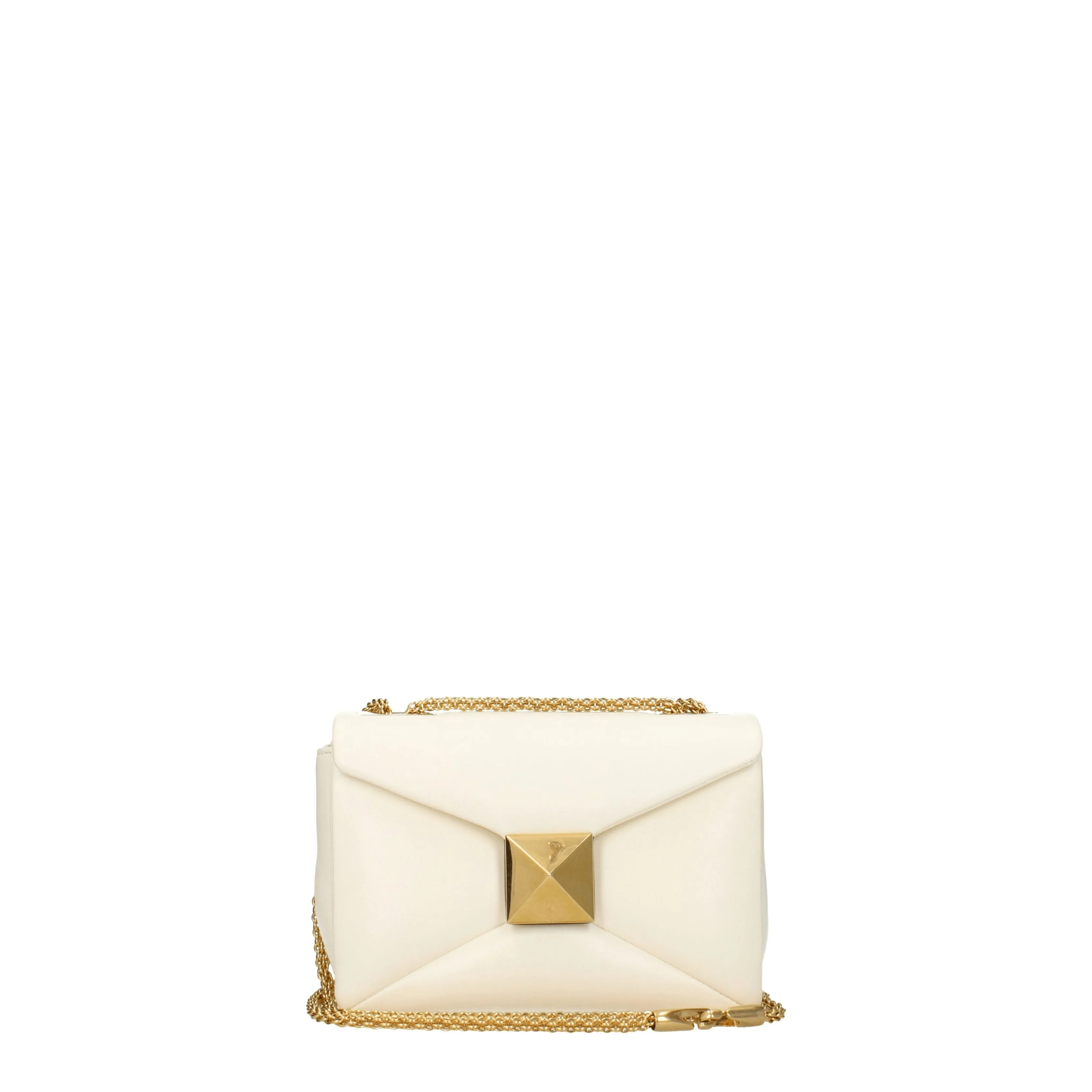 Valentino Garavani Borse a Spalla One stud Donna Pelle Bianco/Avorio