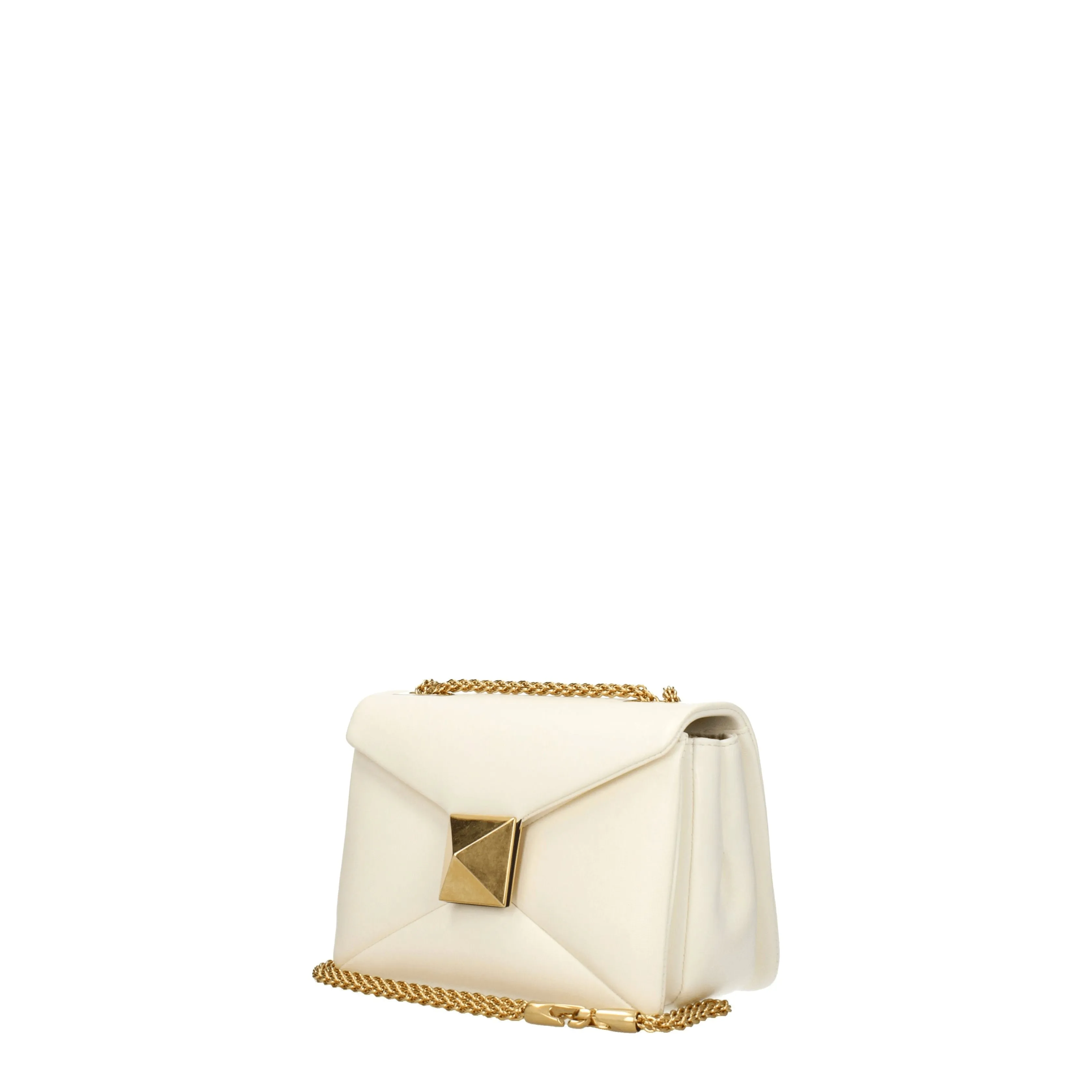 Valentino Garavani Borse a Spalla One stud Donna Pelle Bianco/Avorio