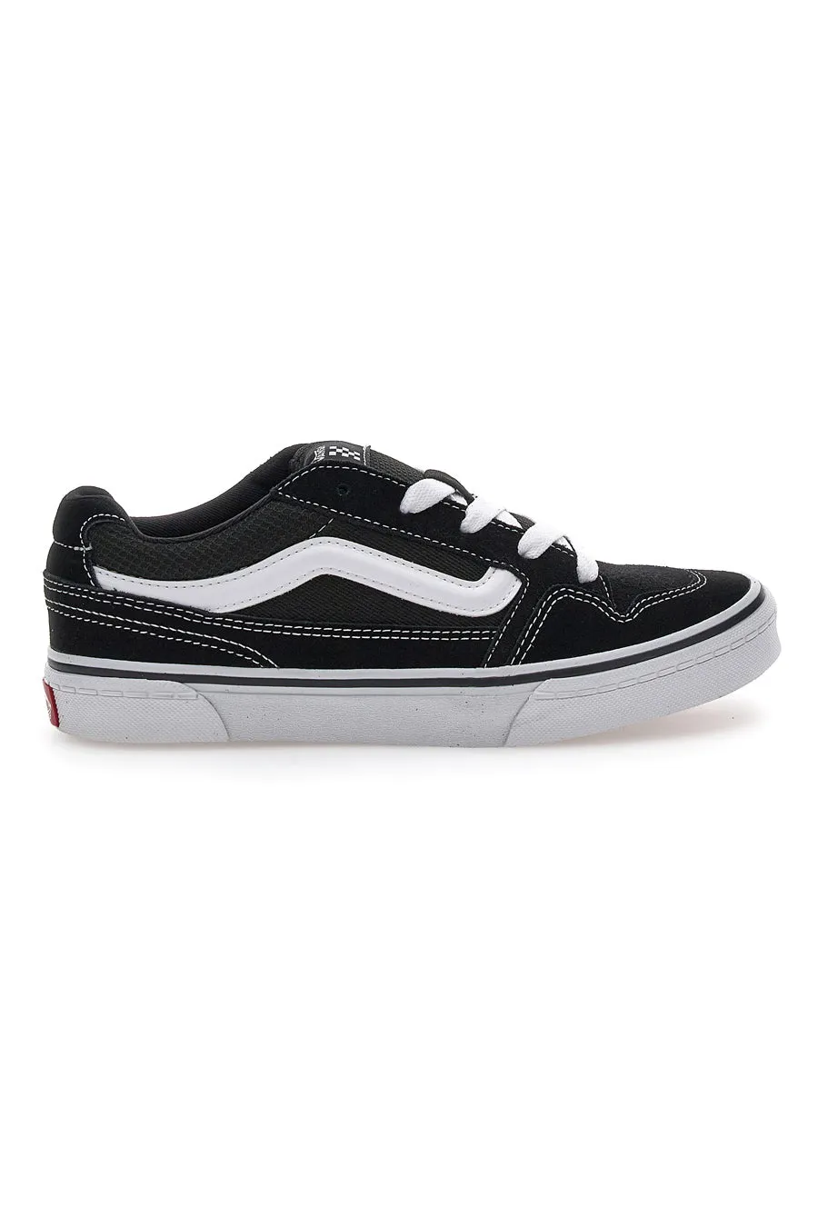   VANS Sneakers Nere e Bianche Con Tomaia In Pelle Vans Caldrone