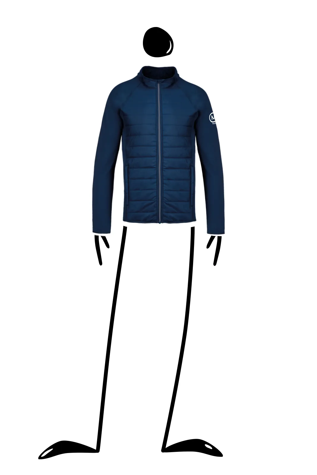 --Veste unisexe bi-matière KING-