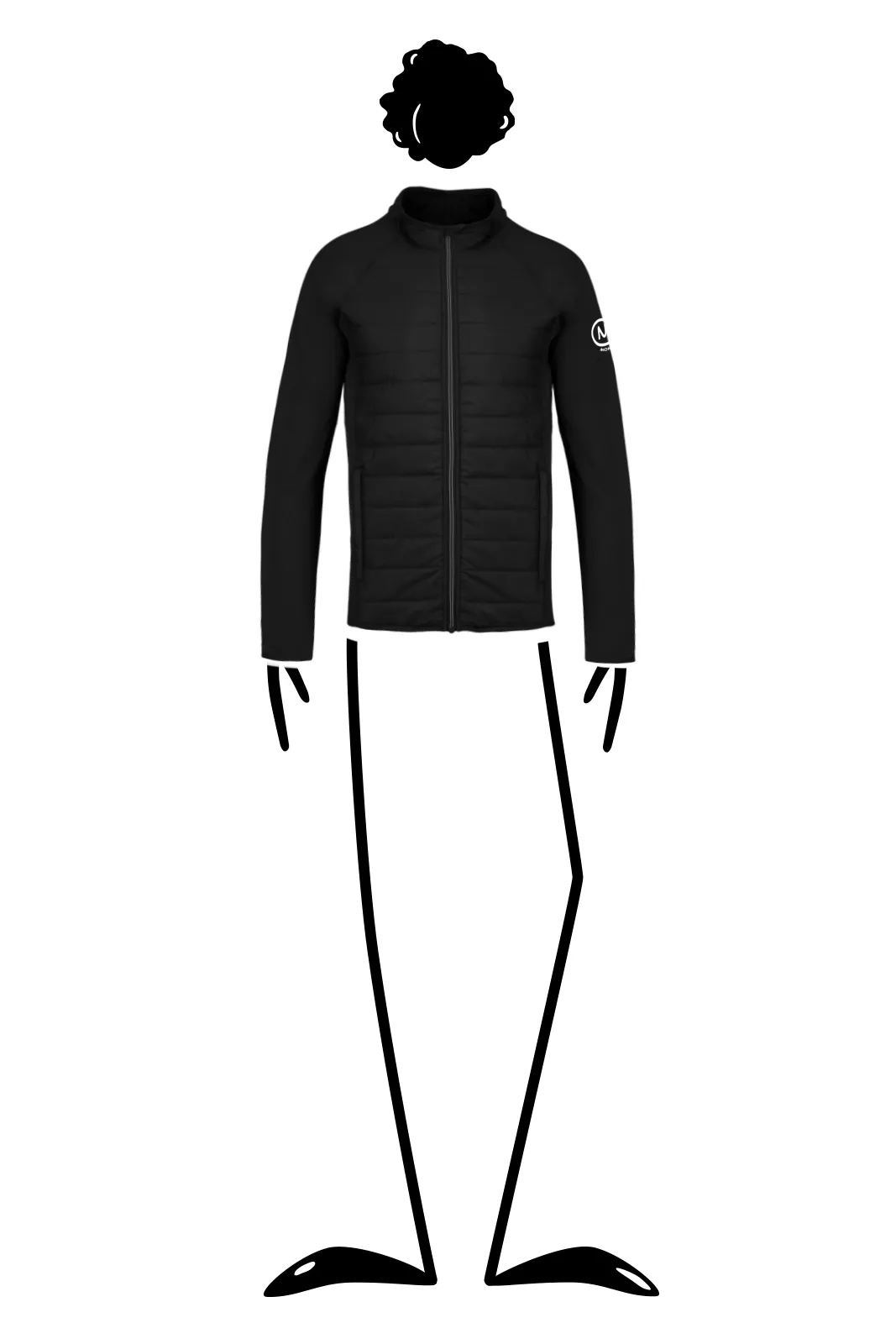 --Veste unisexe bi-matière KING-