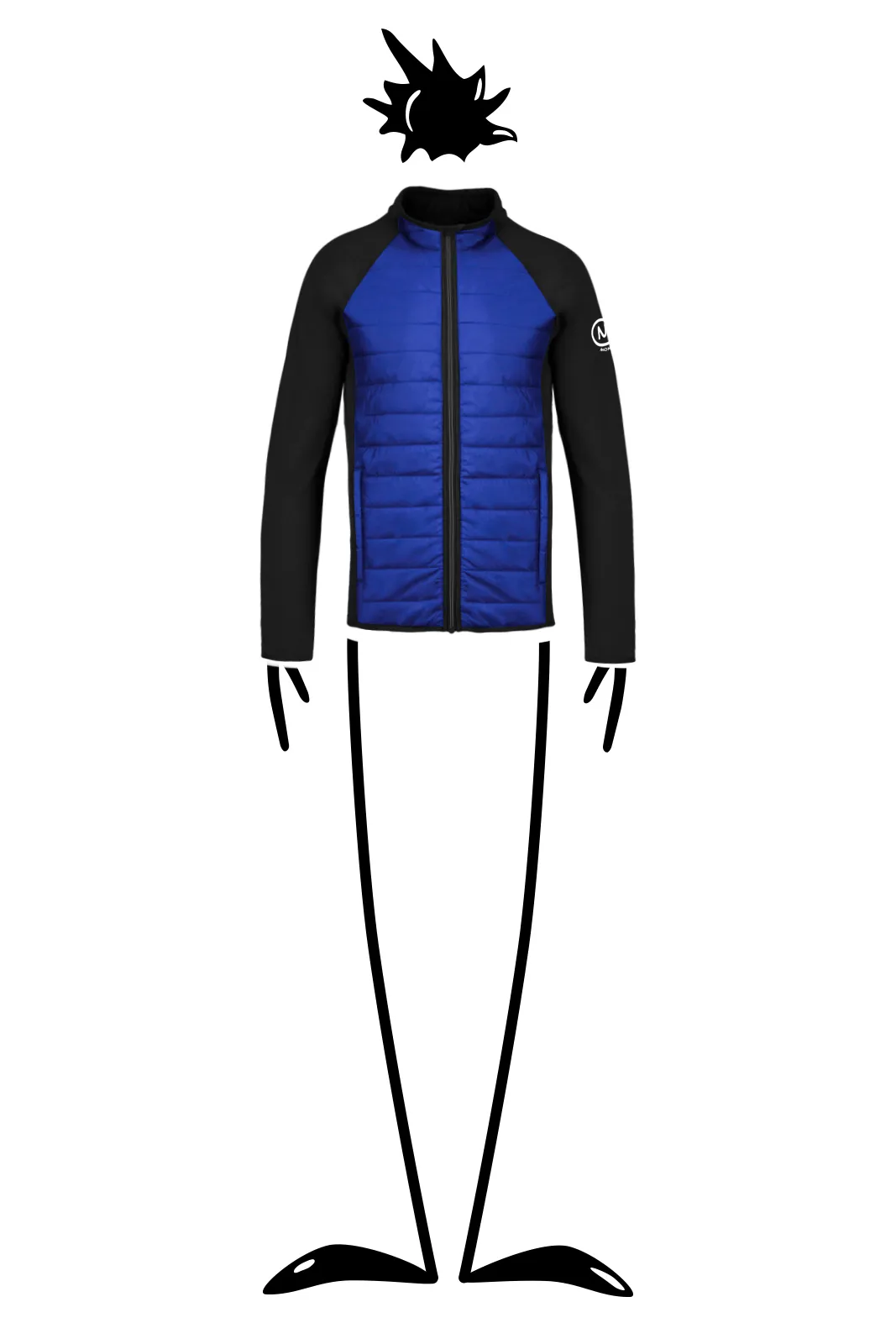 --Veste unisexe bi-matière KING-