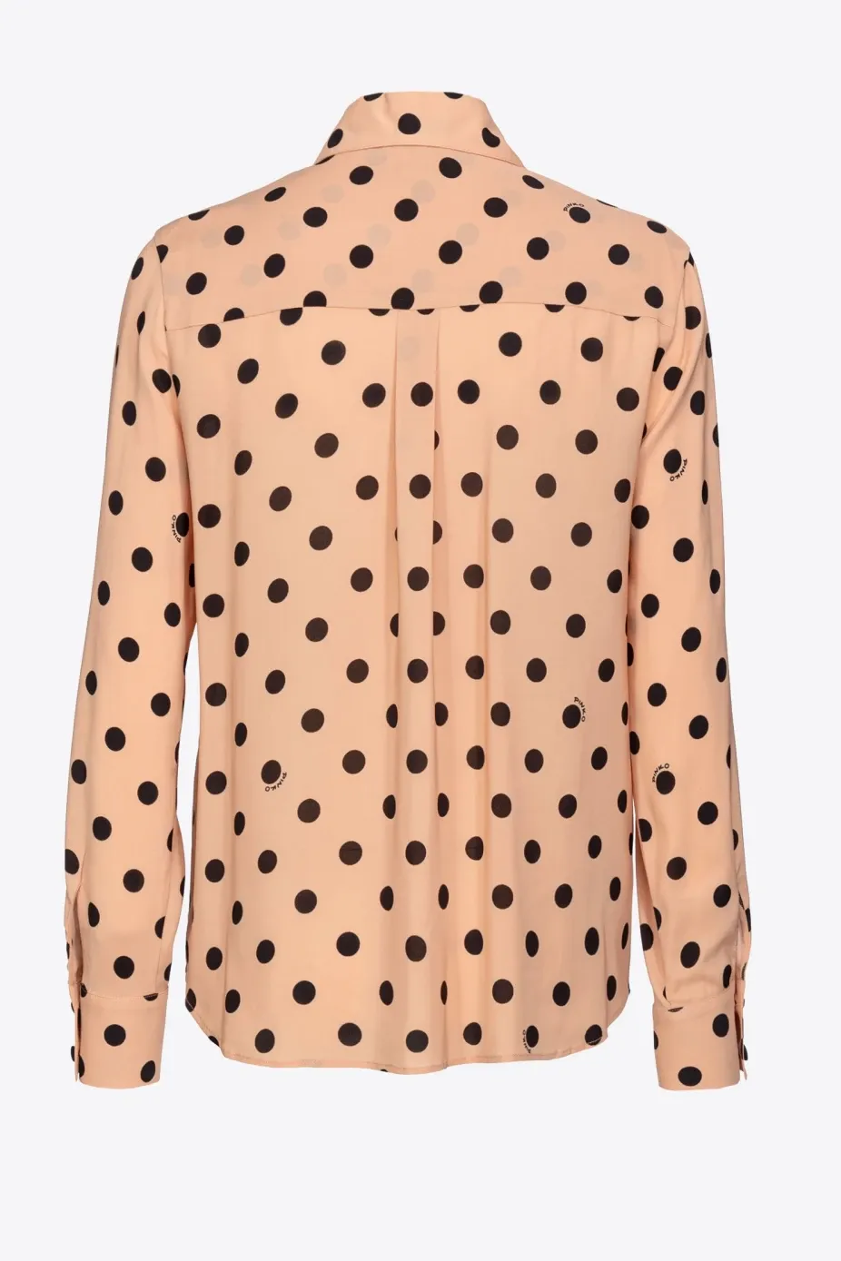Viscose Georgette Shirt with Print / Beige