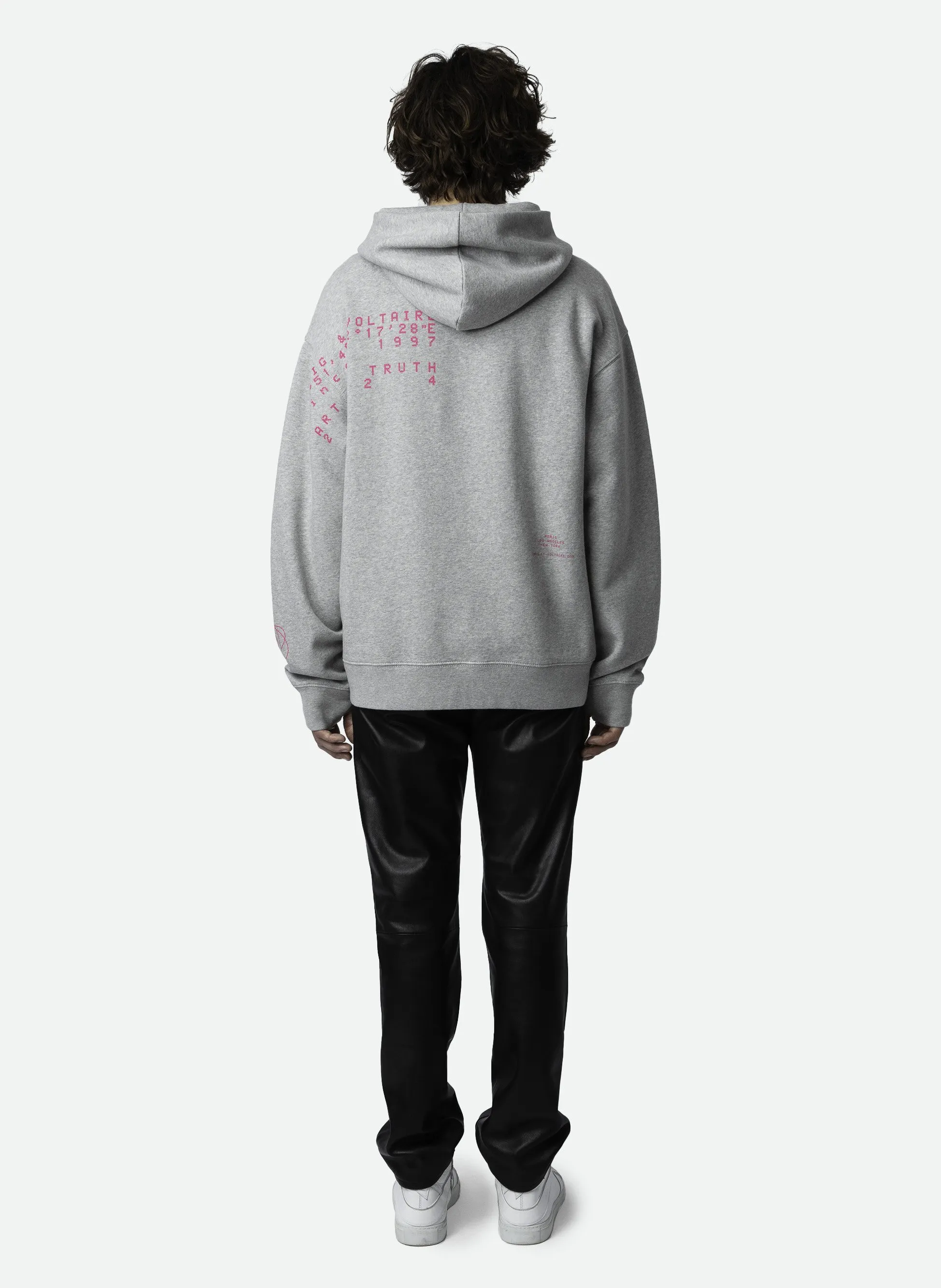  ZADIG&VOLTAIRE   NILS - Felpa oversize con cappuccio in cotone biologico | Grigio