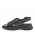 Zeppa Emanuèlle Vee INCROCIATO EXTRA LIGHT in pelle nero